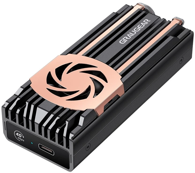 GRAUGEAR externes Gehuse M.2NVMe SSD PCIe4.0 40Gbit