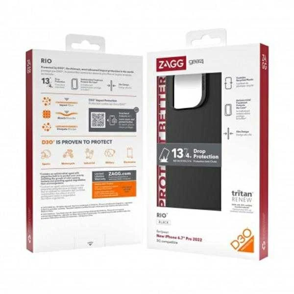 Dėklas Gear4 Rio Snap Apple iPhone 14 Pro Max 6,7″ juodos spalvos 50759