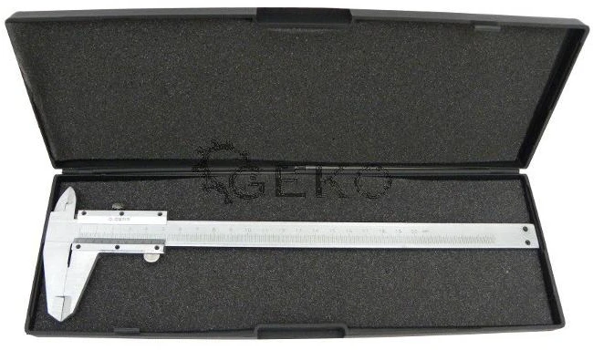 CALIPER 200mm 0.02mm PLASTIKINĖJE DĖŽĖJE /GEKO
