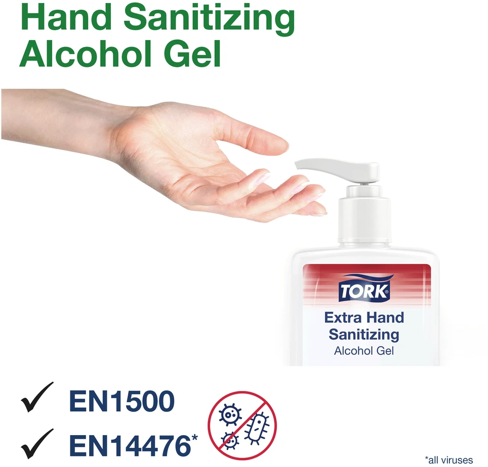 Gelinis rankų dezinfekantas Tork Extra, (511205), 500ml