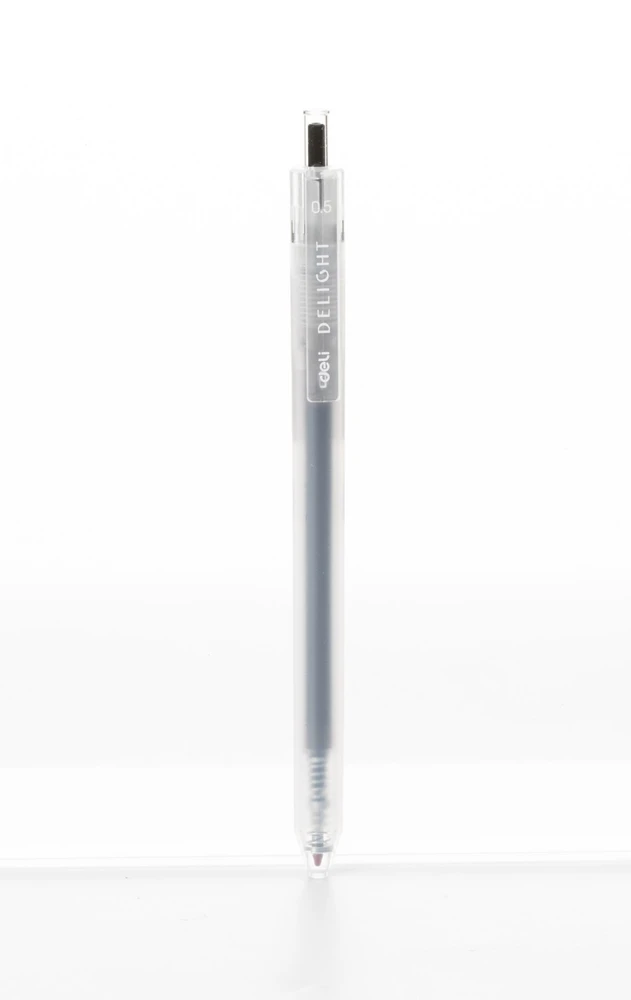 Gelinis rašiklis Deli Delight 0.5 mm, juodos spalvos