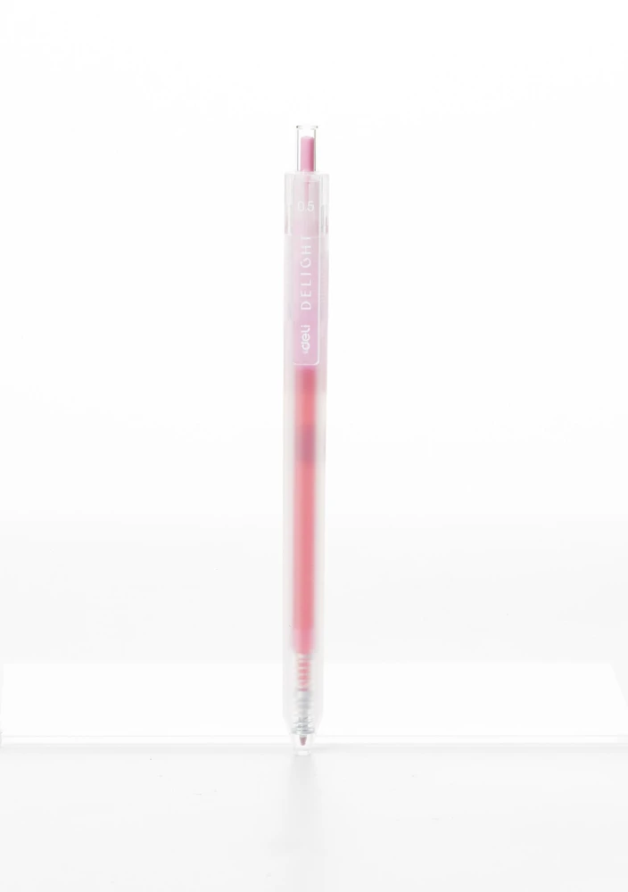 Gelinis rašiklis Deli Delight 0,5 mm rožinis