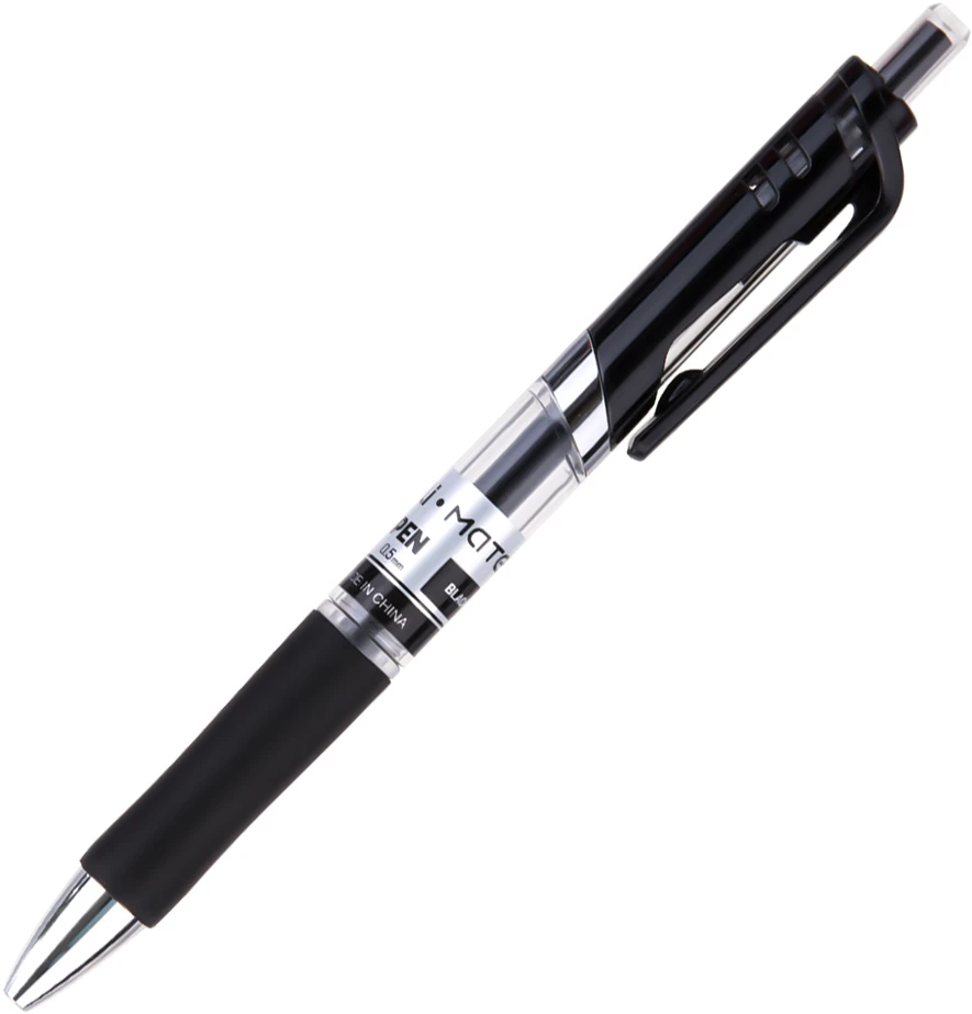 Gelinis rašiklis Deli Q10420 0.5mm, juodos spalvos