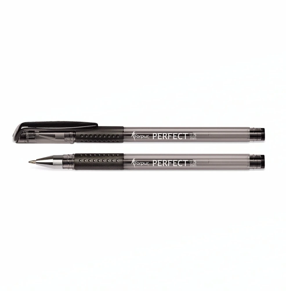 Gelinis rašiklis Perfect Forpus, 0.5 mm, juodas 1210-003