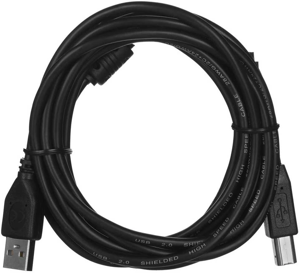 Gembird USB 2.0 A-kištuko B-kištuko 3 m (10 pėdų) kabelis su ferito šerdimi | Cablexpert