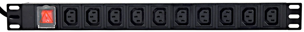 „Gembird EnerGenie EG-PDU-10C132C19“ maitinimo blokas (PDU), 10 vnt. C13 lizdų, 1U, 16A, C20 kištukas, 2 m kabelis, juodas