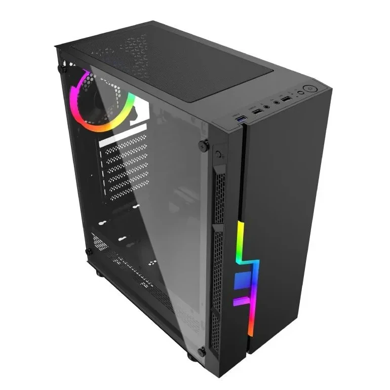 GEMBIRD kompiuterio dėklas Fornax 2000 - RGB LED STRIP RGB REAR FAN su spalvų reguliavimu