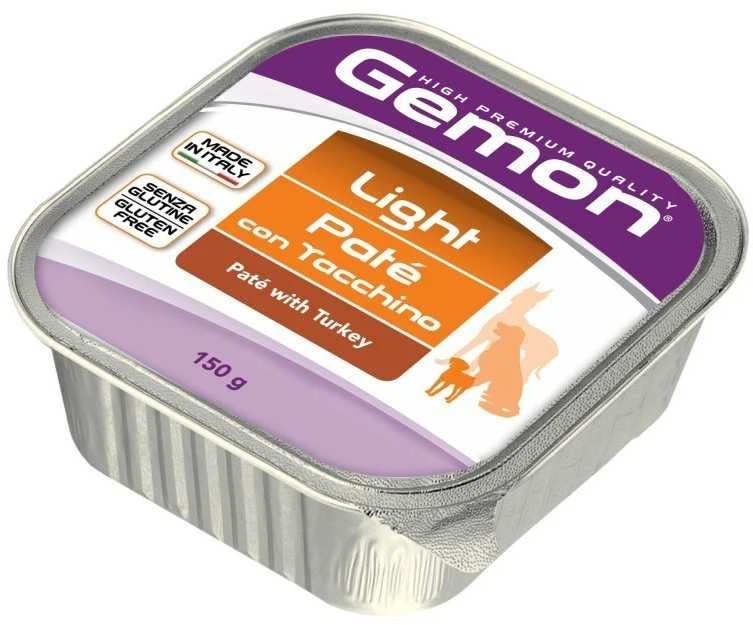 Gemon Light all breeds konservuotas paštetas suaugusiems šunims su kalakutiena 150g