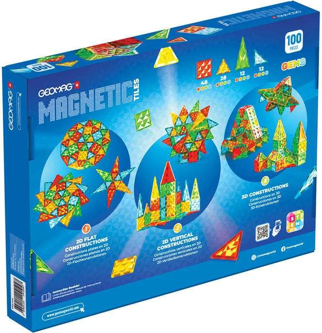 Geomag Gems 100 magnetinės plytelės