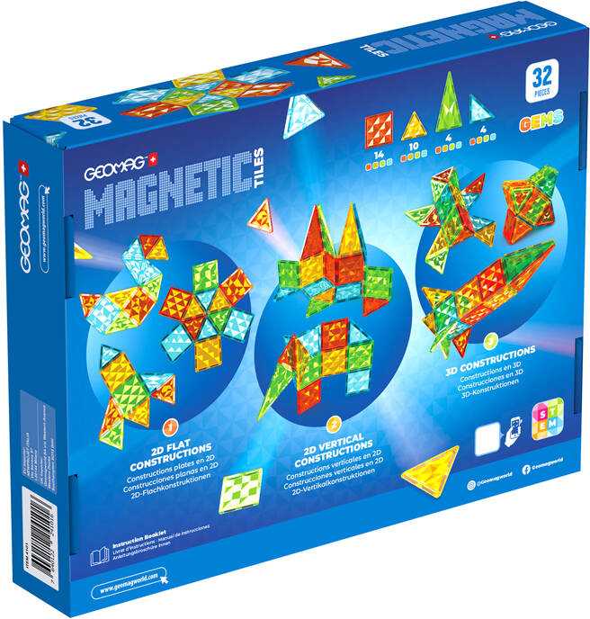 Geomag Gems 32 magnetinės plytelės