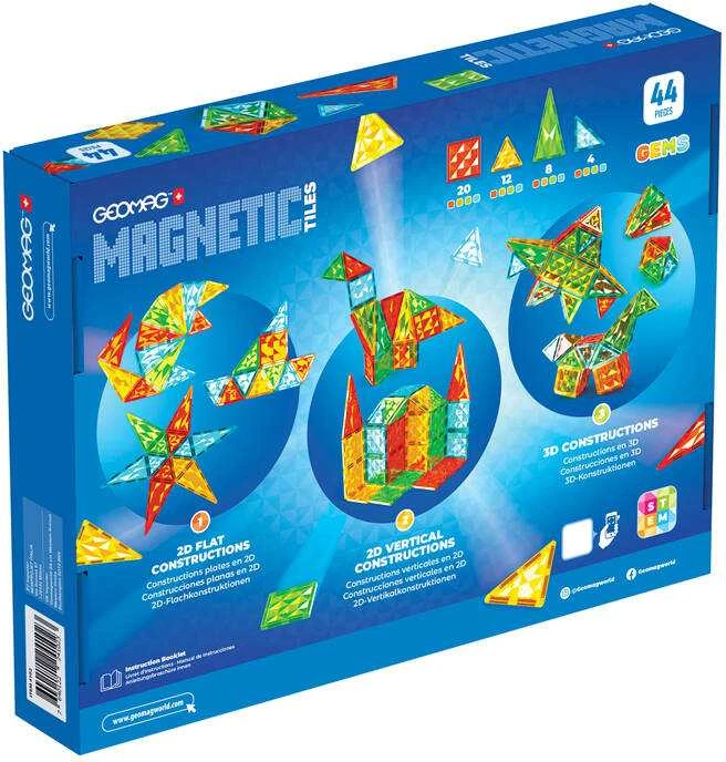 Geomag Gems 44 magnetinės plytelės
