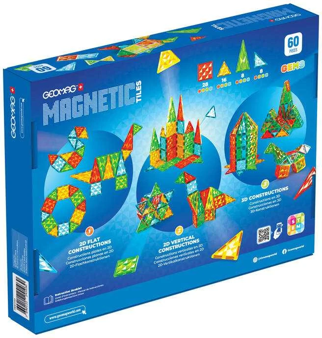 Geomag Gems 60 magnetinės plytelės