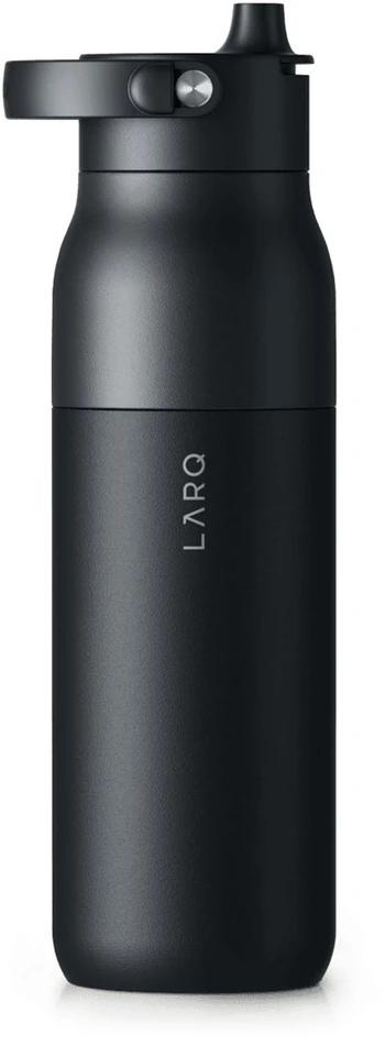 Gertuvė LARQ PureVis 2 buteliukas – išmanus, savaime išsivalantis filtro buteliukas, UV-C šviesa, 1 l (obsidiano juodas)