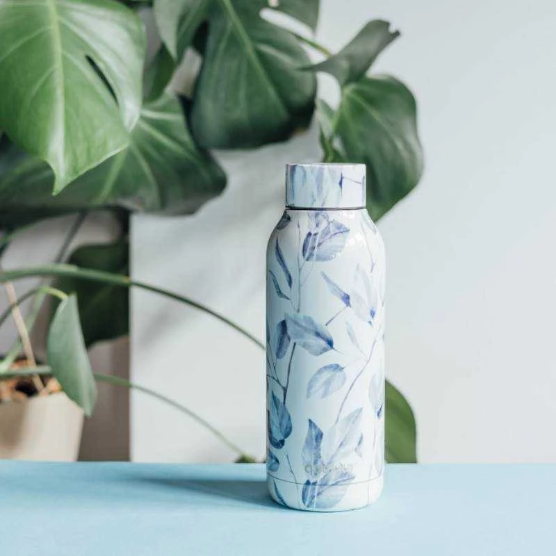 „Quokka Solid“ nerūdijančio plieno termosas 510 ml (pilkos spalvos puokštė)