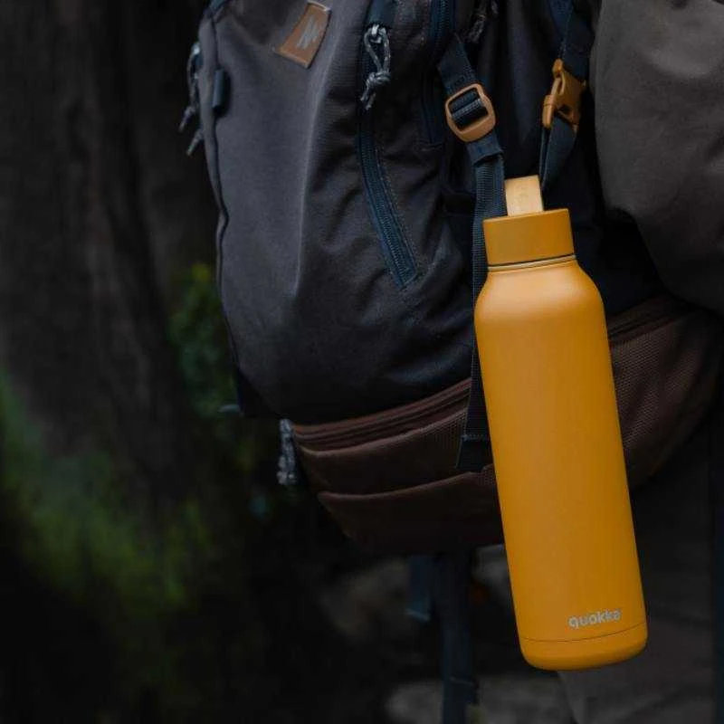 Termo gertuvė su dirželiu 0.63l garstyčių spalvos ,Quokka Solid
