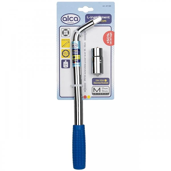 Alca plast ALCA Ext.Wheel L-Wrench, Raktas ratams, L formos, 17/19 mm