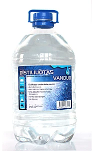 Lesta distiliuotas vanduo 5 litrų talpoje