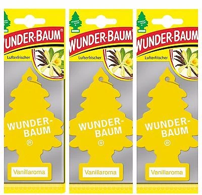 Automobilinis oro gaiviklis WUNDER-BAUM TREE Vanilla, 3 vnt