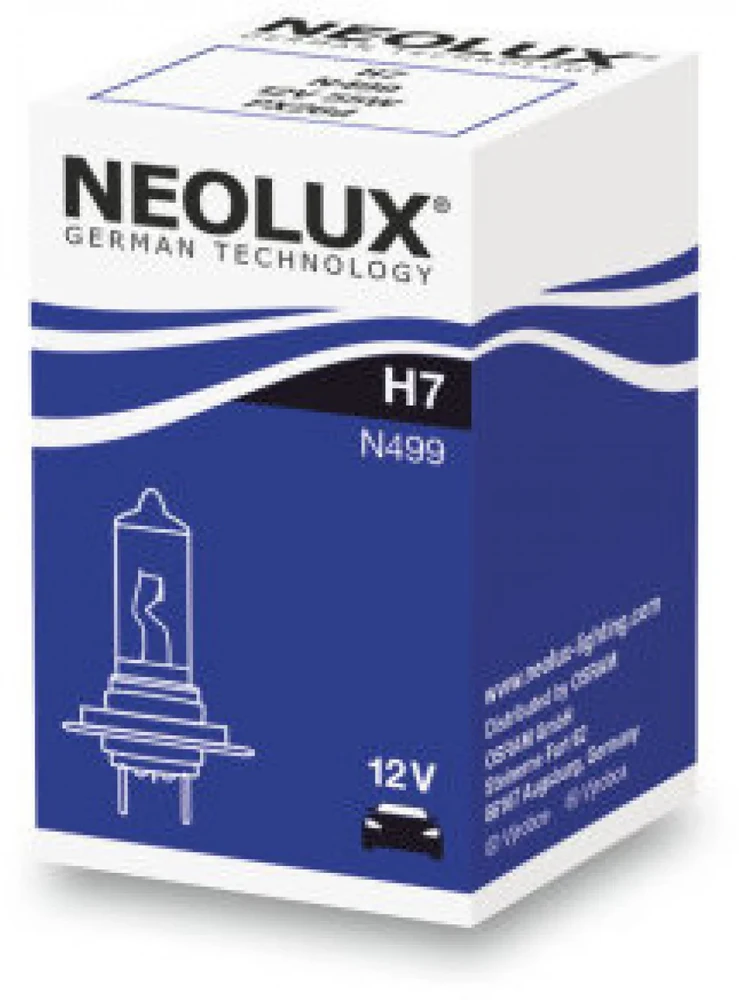 x NEOLUX Automobilinė lemputė H7 55W 12V PX26D 10XBD10X1 1vnt