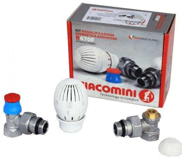 Giacomini Radiatorių sistemos komplektas R470F, kampinis, ½”