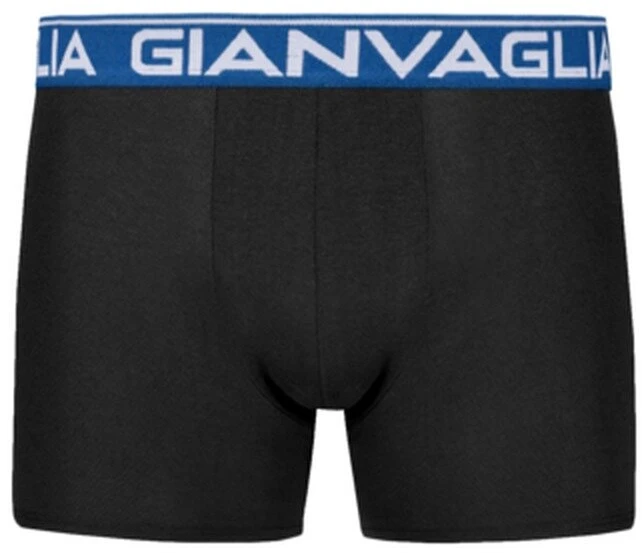 GIANVAGLIA Basic 026 vyriškos medvilninės boxer trumpikės su spalvotomis juostomis, L dydis 10 vnt.