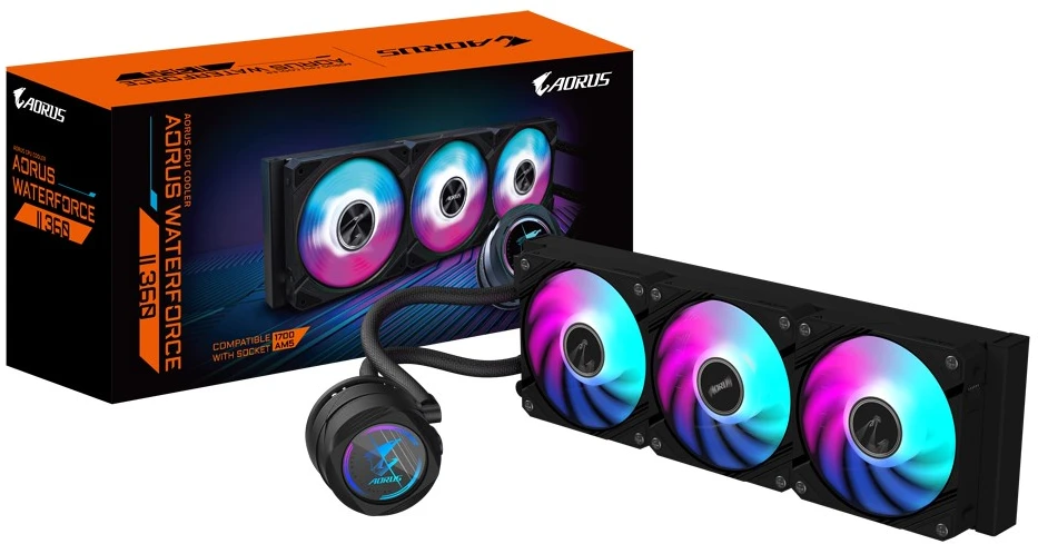 GIGABYTE AORUS WATERFORCE II 360 AIO skystas procesoriaus aušintuvas