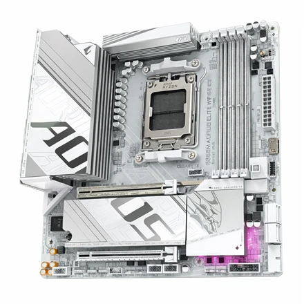 Pagrindinė plokštė „Gigabyte B850M A ELT WF6E“ | Procesorių šeima AMD | Procesoriaus lizdas AM5 | DDR5 | Palaikomos kietojo disko sąsajos SATA, M.2 | SATA jungčių skaičius 4