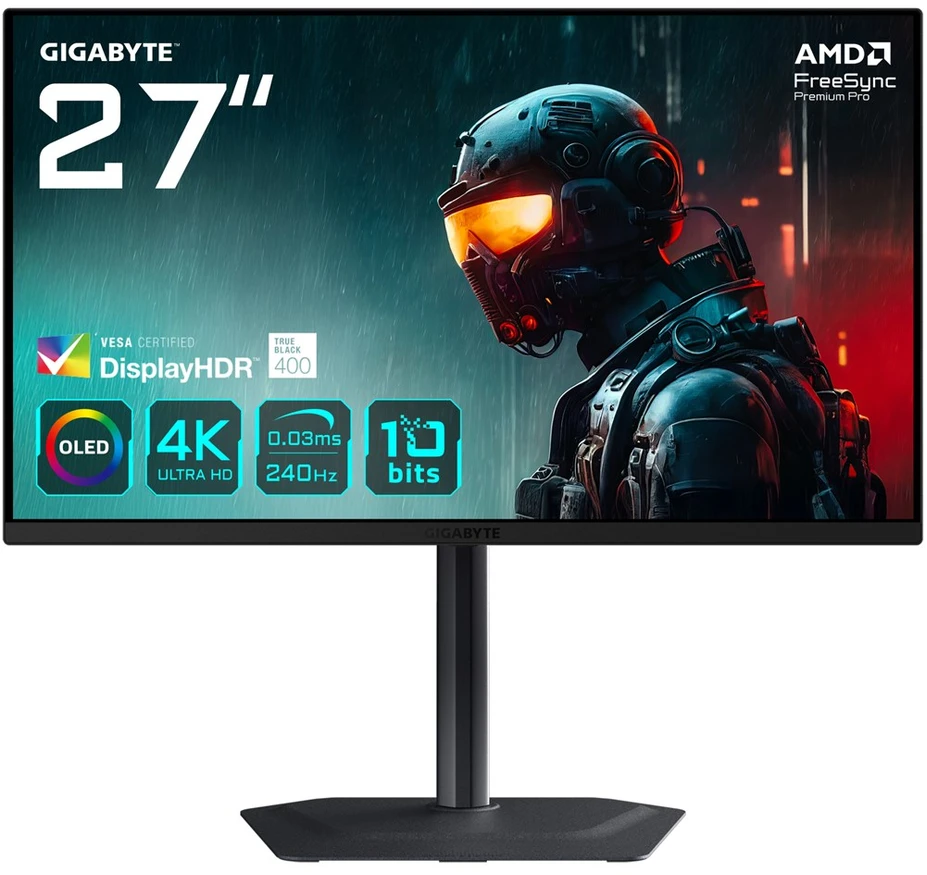 Monitorius Gigabyte MO27U2 - 240Hz | 4K | QD OLED | 27''