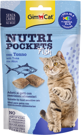 Gimborn GIMCAT NUTRI POCKETS Žuvis su tunu 60g