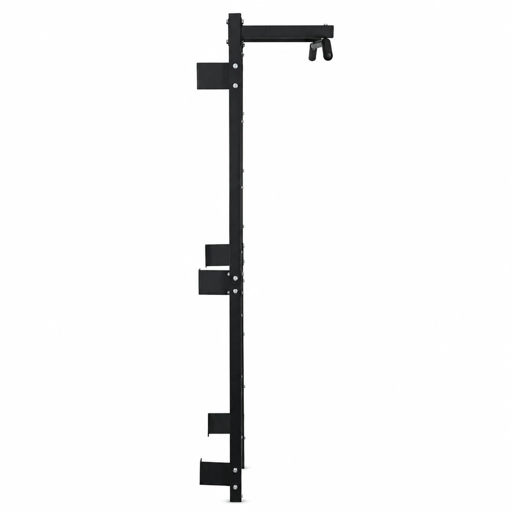 Gimnastikos sienelė 228 cm, prisitraukimų skersinis vaikams ir suaugusiems, juoda MOVEPRO