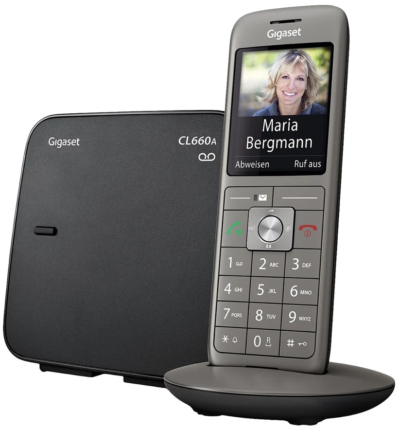 GIS Gigaset CL660A DECT telefonas Antracitas, Juoda