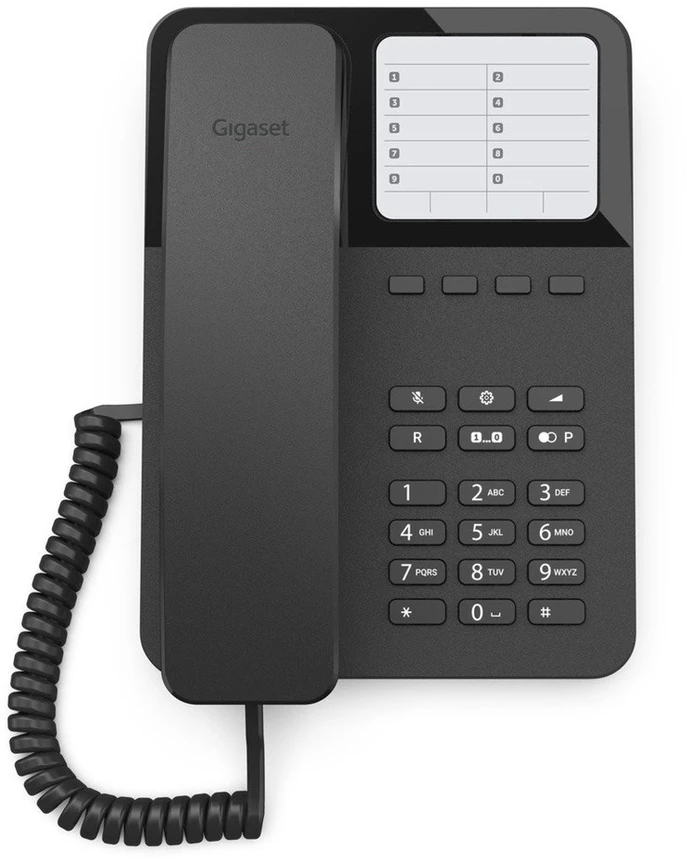 GIS Gigaset DESK 400 Analoginis telefonas Juoda