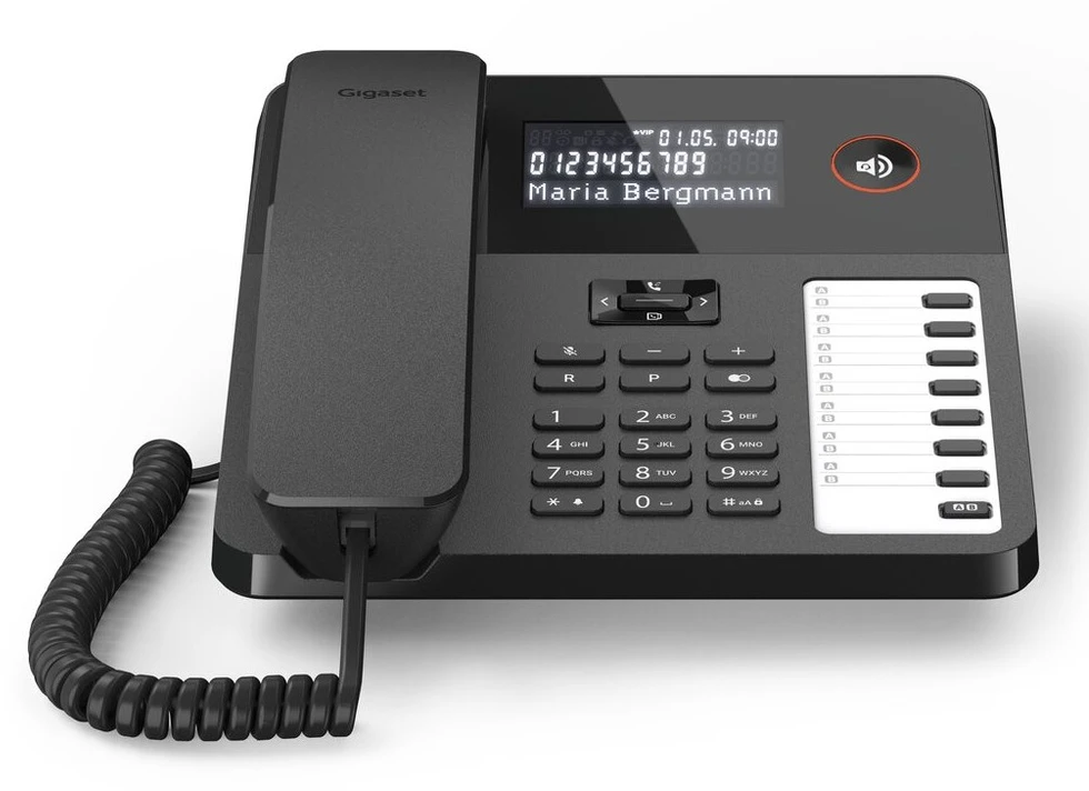 GIS Gigaset DESK 600 Analoginis telefonas Skambintojo ID Juoda