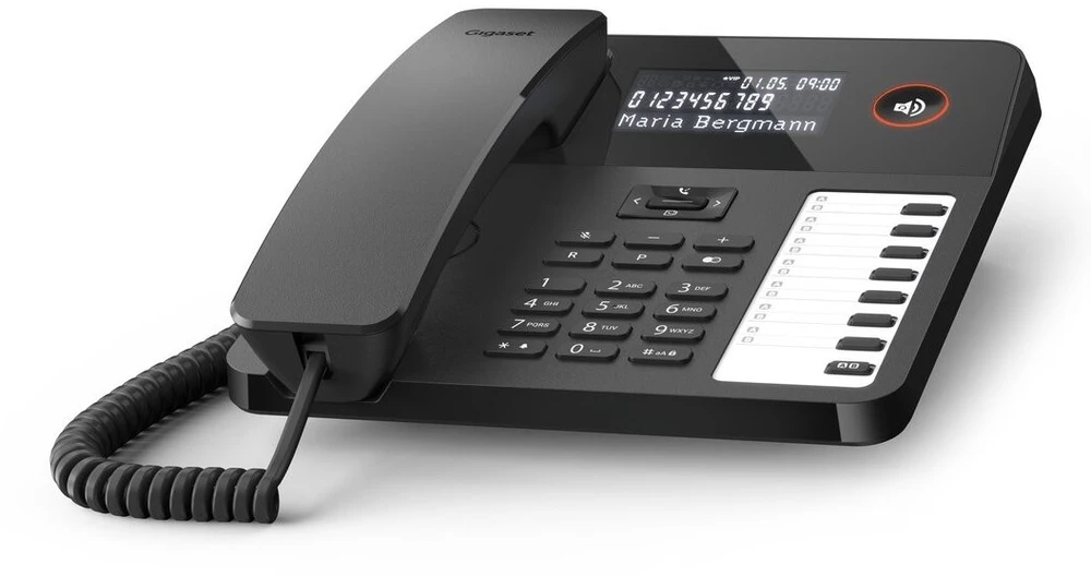 GIS Gigaset DESK 600 Analoginis telefonas Skambintojo ID Juoda