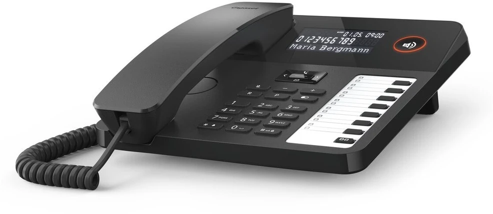 GIS Gigaset DESK 600 Analoginis telefonas Skambintojo ID Juoda