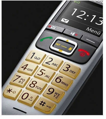 GIS Gigaset E560 Analoginio ryšio / DECT telefonas Juoda, Sidabras