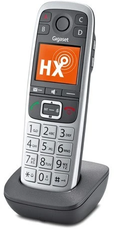 Namų Telefonas - Gigaset E560HX DECT Telefonas, 14h Pokalbių Laikas, 150 Kontaktų, Juoda