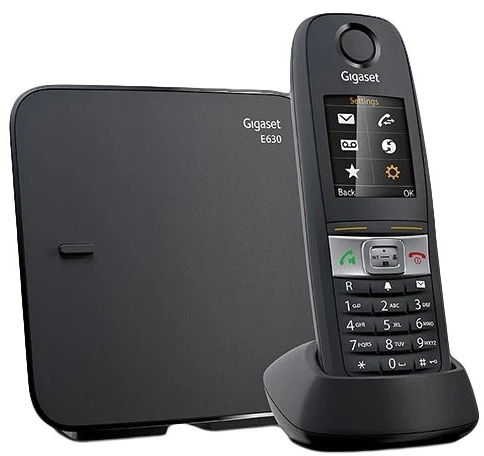 GIS Gigaset E630 DECT telefonas Skambintojo ID Juoda