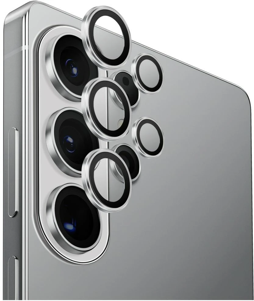 Glass skirtas Camera UNIQ Optix Aliuminio Camera Lens skirtas Samsung Galaxy S26 / S26 Plus sidabrinis