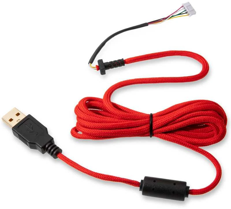Glorious Pelės kabelis Ascended Cable V2 - Crimson Red