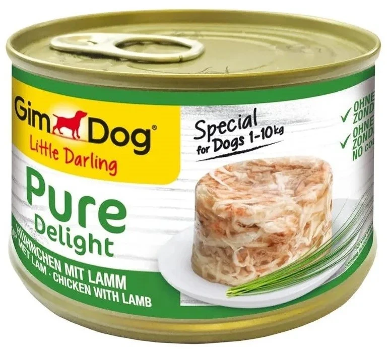 GMC GIMDOG Little Darling Pure Delight vištiena su ėriena – drėgnas ėdalas šunims – 150g