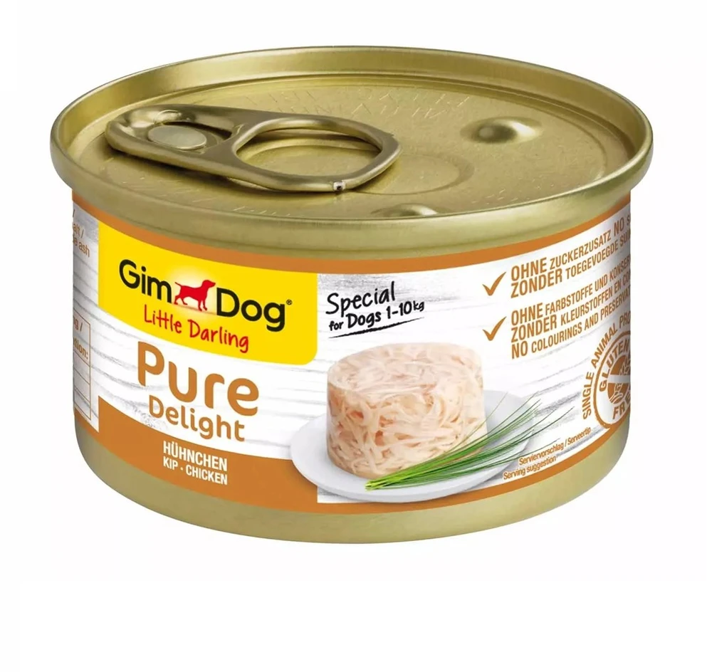 GMC GIMDOG Little Darling Pure Delight vištiena Mono – drėgnas ėdalas šunims – 85g