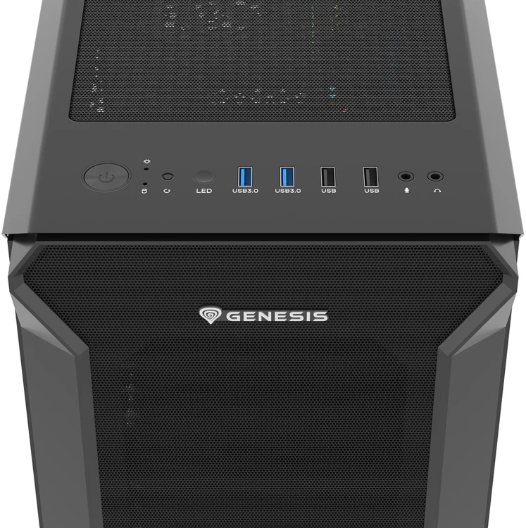 NATEC Genesis PC dėklas Irid 505F Midi bokštas USB 3.0