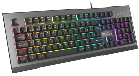 Klaviatūra žaidimams GENESIS RHOD 500 RGB ES su pašvietimu Žaidimams PROGRAMOWALNA