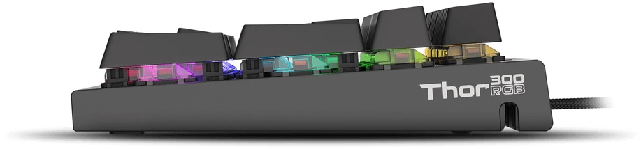 Klaviatūra žaidimams GENESIS THOR 300 RGB PT su pašvietimu mechaninė Raudonas SWITCH SOFTWARE