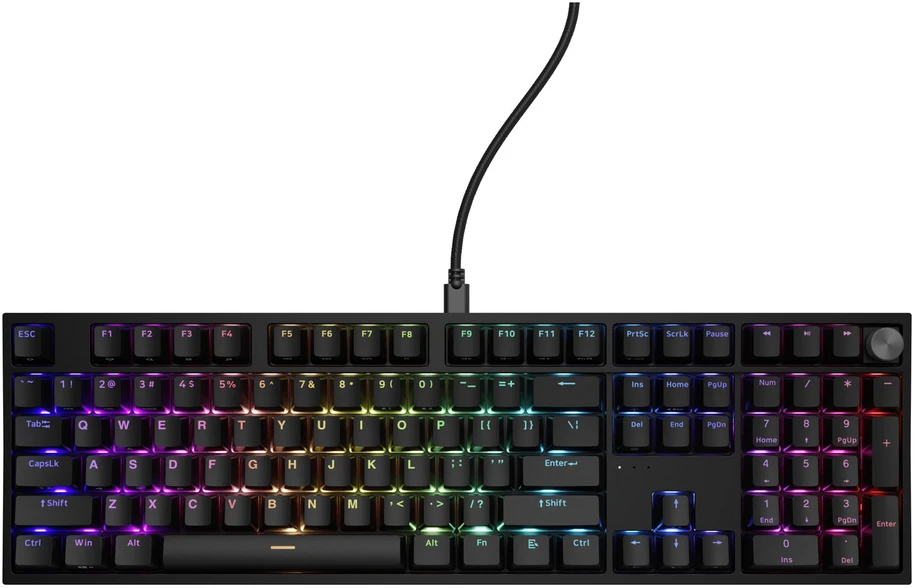 Klaviatūra žaidimams Genesis Thor 404 TKL Outemu Silent Peach su laidu mechaninė su pašvietimu juoda
