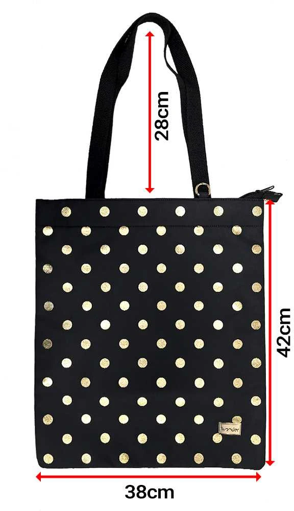 Oem Pirkinių krepšys Wonder wzór 2 auksinis polka-dot