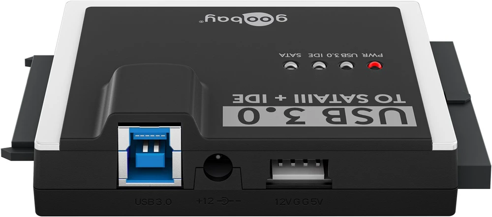 Goobay Adapteris 2.5/3.5″ HDD, SSD diskams USB 3.0 – SATA / IDE