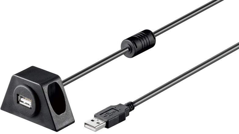 Goobay Kabelis USB A kištukas – USB A lizdas priveržiamas su varžtais 1.2m