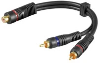 Goobay Linijinis kabelis RCA lizdas – 2xRCA kištukai 0.2m